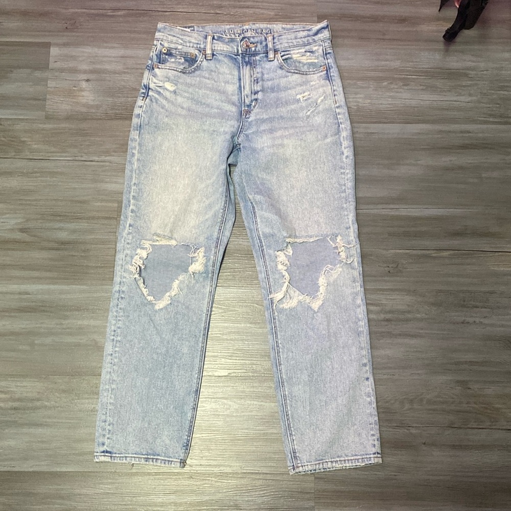 American eagle high rise ankle stretch jeans